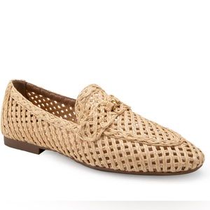 Aerosoles Women's Size 7 Hour Loafer Flat Slip On Raffia Fabric Comfort NEW